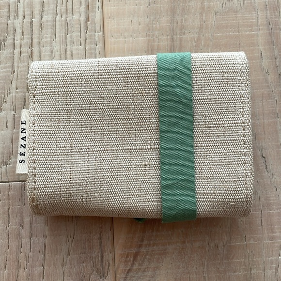Sezane Cotton blend Wallet. Beige - Picture 6 of 9